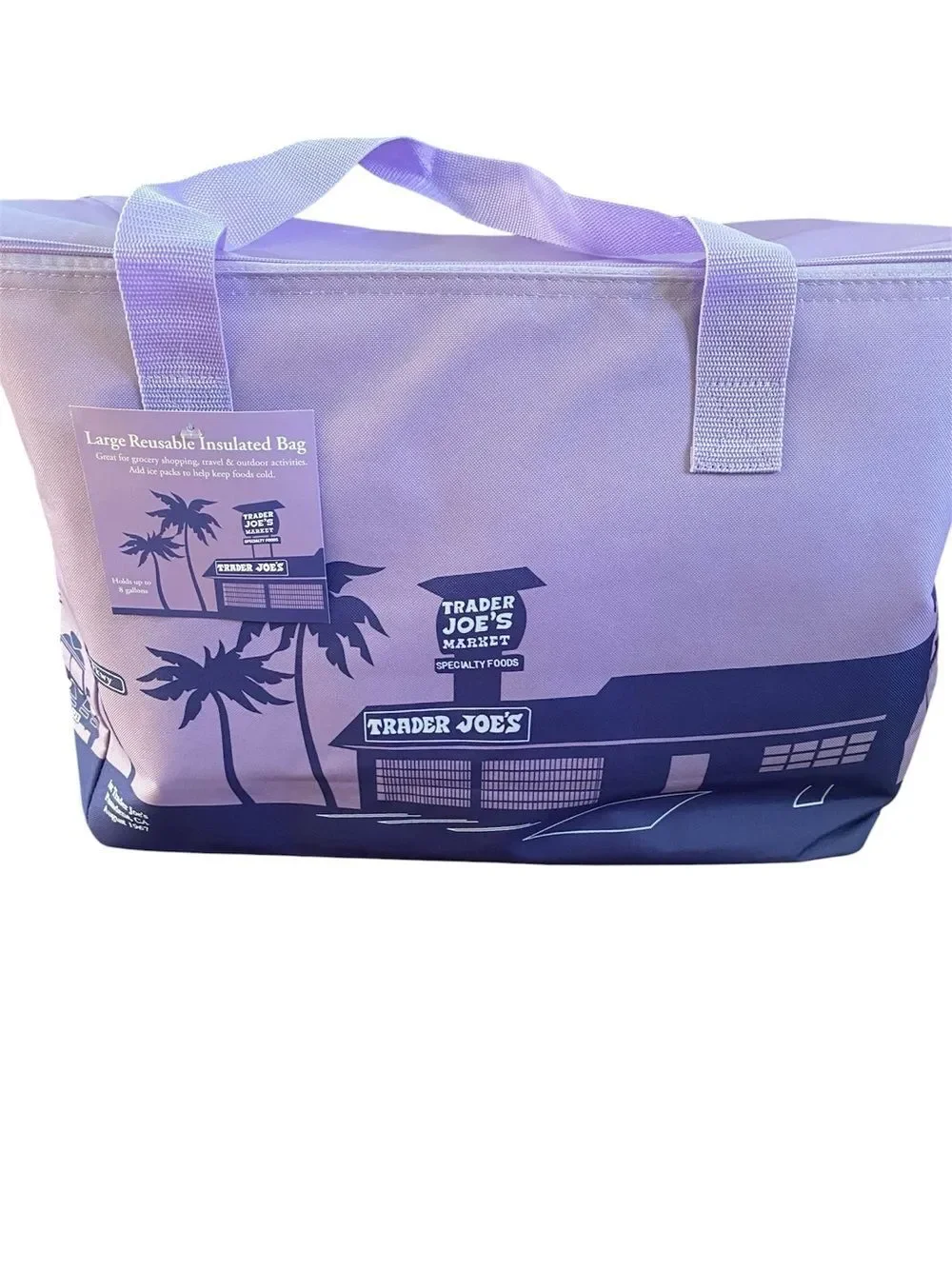 Trader Joe’s Pasadena 8‑Gallon Insulated Reusable Bag – Large – NWT